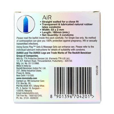Durex Condoms - Air 3's - Plain/Flavoured Condoms