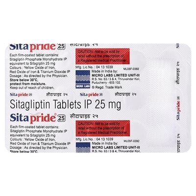 SITAPRIDE 25 Tablet 15's - Diabetes-Ant