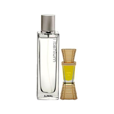 Ajmal Titanium EDP Citrus Spicy Perfume And Selfie Concentrated Perfume Oil Woody Aromatic 110 ml - Men Perfumes (Edt/Edp)