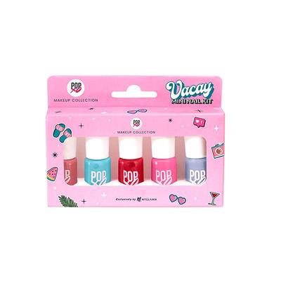 Myglamm POPxo Mini Nail Kit Vacay Bloody Mary Perfect Peach Beach Please Pink Nic Sea Ya 15 ml - Nail Polish