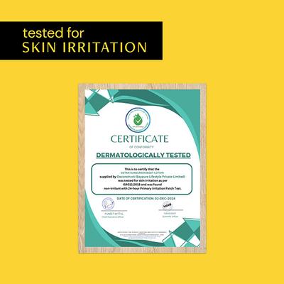 Deconstruct Detan Sunscreen Body Lotion with SPF 50+ Water resistant Body lotion UVA & UVB Protection PA ++++ 90 ml - Body Sunscreen
