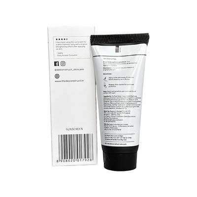 Deconstruct Fluid Brightening Sunscreen SPF 50+ PA++++ for Dry Skin, Hydrating 50 gm - Body Sunscreen