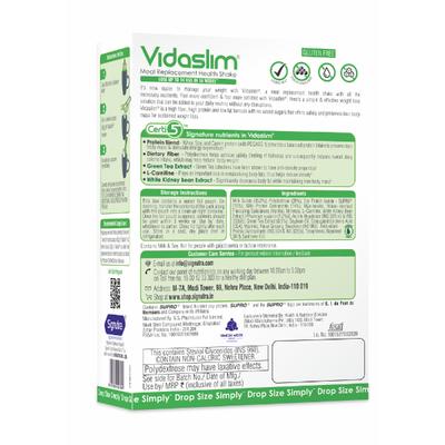 Vidaslim Meal Replacement Protein Health Shake Powder - Vanilla Elixir (Refill Pack) 500 g - Weight Loss