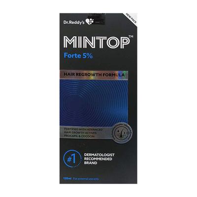MINTOP FORTE 5% NEW PACK HAIR REGROWTH FORMULA Solution 120ml - Hair Loss-Oda