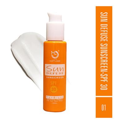 Mattlook Sun defuse Sunscreen SPF 30, UVB/UVA, Non Gresy Formula, SC-01 100 ml - Body Sunscreen