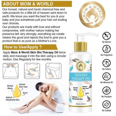 Mom & World Skin Bio Therapy Oil for Stretch Marks 200 ml - Massage Oils