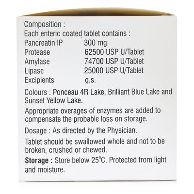 Enzase 25000 Tablet 10's - Digestion-Dig