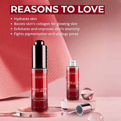 Colorbar 10% Lactic Acid + 1% Hyaluronic Acid Gentle Exfoliating & Skin Balancing Serum 30ml - Face Serum