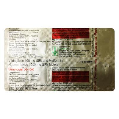 VERIFICA M OD 1000 Tablet 10's - Diabetes-Ant