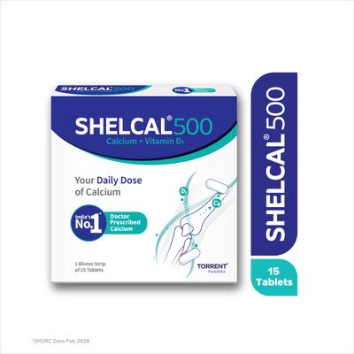 Shelcal-500 Tablet 15's - Calcium And Minerals