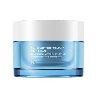 Neutrogena Hydro Boost Night Cream With Hyaluronic Acid For Overnight Hydrating Repair 50gm - Scrubs & Exfoliants