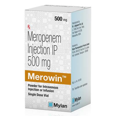 Merowin 500mg Injection 1'S - Bacterial Infections-OAB