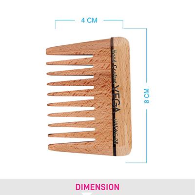 Vega Wooden Comb (HMWC - 05) Color - Wood 1's - Hair Combs