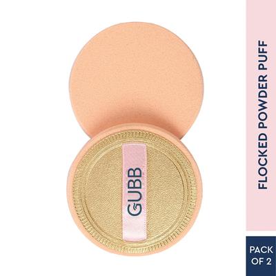GUBB Powder Puff - 2 Flocked Puff 30 gm - Sponges & Applicators