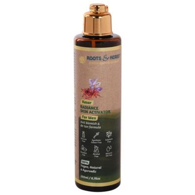 Roots & Herbs Radiance Skin Activator Liquid - Kesar (Men) 200 ml - Toners