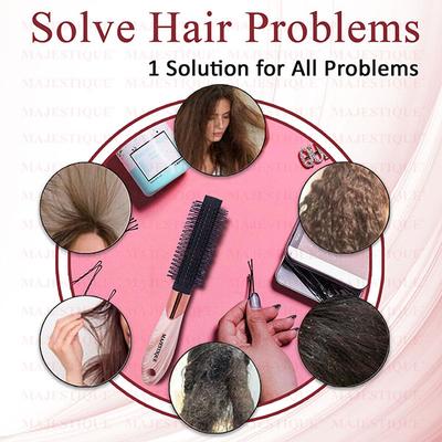 Majestique Prime Roller Hair Brush, Bio-Friendly for Blow Drying and Hair Styling 1's - Hair Brushes