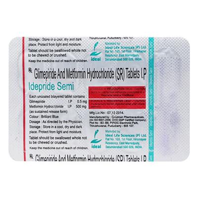 IDEPRIDE SEMI 0.5 Tablet 10's - Diabetes-Ant