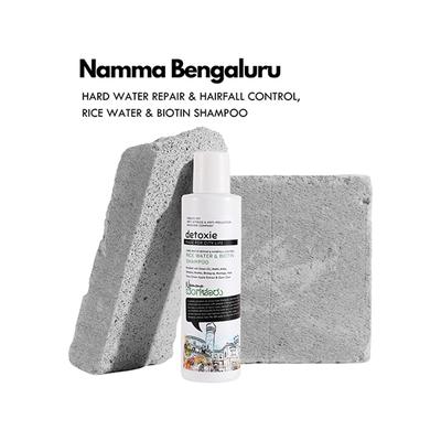 Detoxie Rice Water and Biotin Shampoo (Crafted for Bengaluru) 200 ml - Shampoos