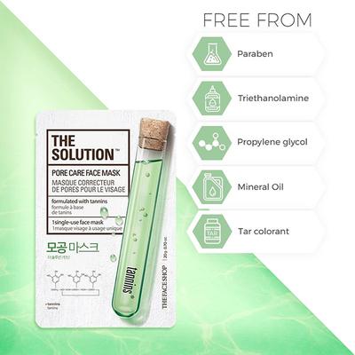 The Face Shop The Solution Pore Care Face Mask 20 Gm - Sheet Masks