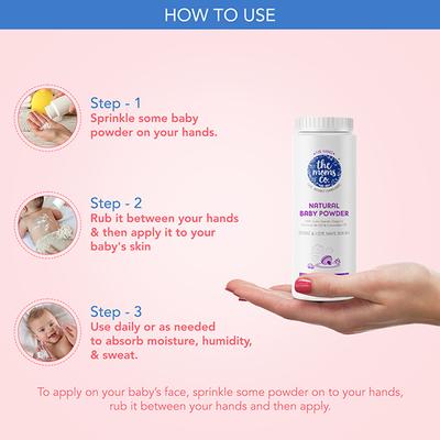 The Moms Co Talc-Free Natural Baby Powder With Corn Starch 100gm - Baby Powder