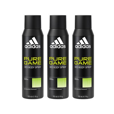 Adidas Pure Game Deodorant Set 150ml 3's - Men Deodorants/Roll-Ons