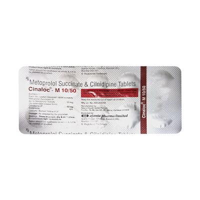 CINALOC M 10/50 Tablet 10's - Hypertension-Cal