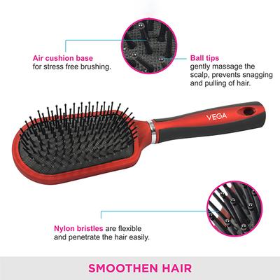 Vega Cushion Brush (E3 - CB) 145 gm - Hair Brushes