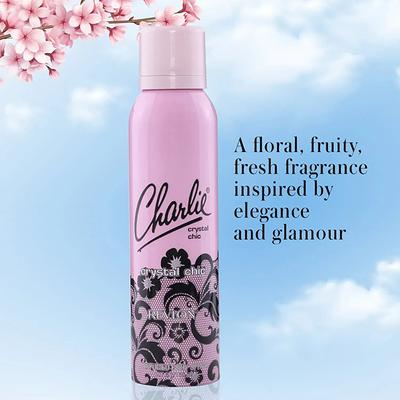 Revlon Charlie Crystal Chic Perfumed Body Spray 150 Ml - Women Deodorants/Roll-Ons