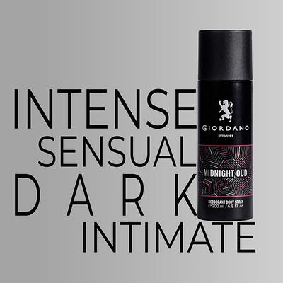 Giordano Midnight Oud Deodorant Spray 200 ml - Men Deodorants/Roll-Ons