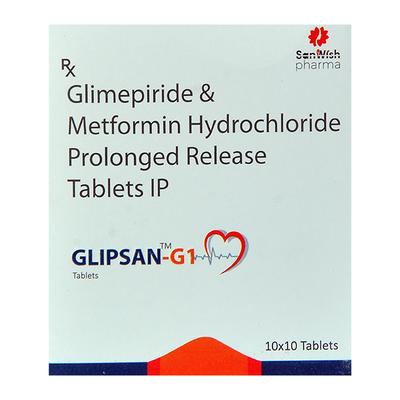GLIPSAN G 1 Tablet 10's - Diabetes-Ant