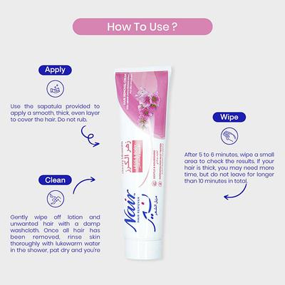 Nair Hair Removal Cream - Cherry Blossom 110 gm - Hair Removal Accessories
