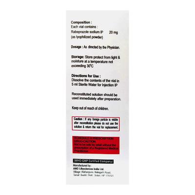 RABINON 20mg Injection 1's - Ulcer/Reflux/Flatulence-Aaa