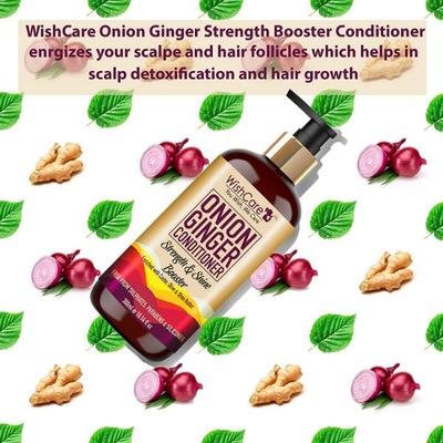 WishCare Onion Ginger Conditioner-Strenght & Shine Booster- 300 ml - Conditioners