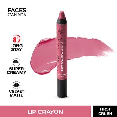 Faces Canada Ultime Pro Matte Lip Crayon First Crush 32 2.8 Gm - Lip Crayons