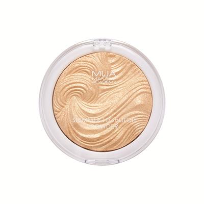 MUA Shimmer Highlight Powder - Golden Scintillation 8 gm - Highlighters & Illuminators