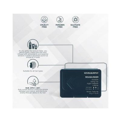 Kevin Murphy Rough Rider Moldable Hold Clay 30gm - Hair Gels & Waxes