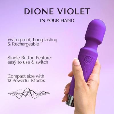Libertee Body Massager Rechargeable 12 Modes Violet 1's - Massagers And Vibrators