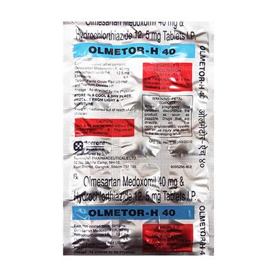 OLMETOR H 40 Tablet 15's - Hypertension-Ang