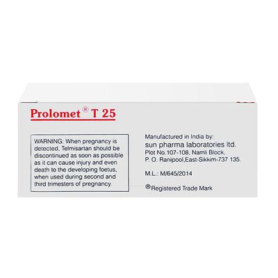 PROLOMET T 25 Tablet 10's - Hypertension-Ang