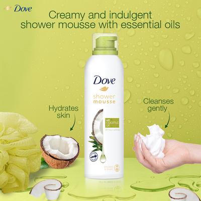 Dove Creamy Shower & Shaving Mousse With Coconut Oil, Sulphate Free 200 ml - Shower Gels & Body Wash