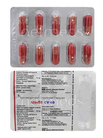 Atorfit CV 40mg Capsule 10'S - High Cholesterol-Dys