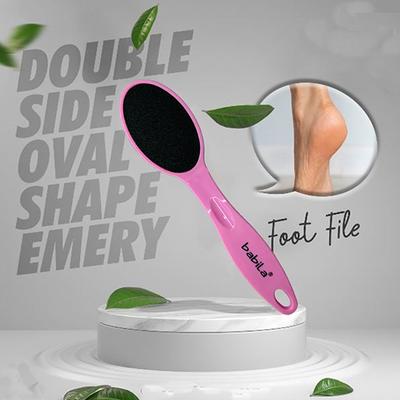 Babila Double Side Ov al Shape Emery- Foot File-PC-v 025 1's - Foot Scrubs