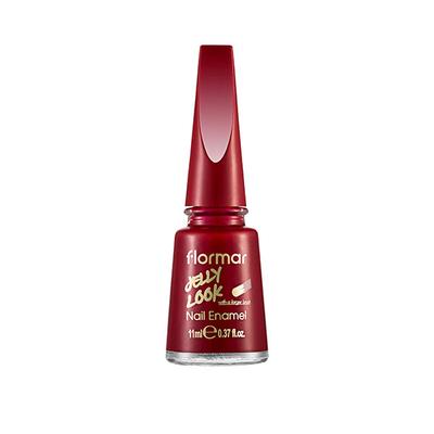 Flormar Jelly Look Nail Enamel JL05 Fire Red 11 ml - Nail Polish