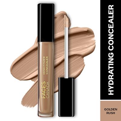 Faces Canada High Cover Concealer Shea Butter & Vitamin E- Golden Rush 06, 4ml - Concealer