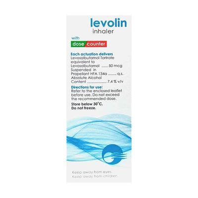 LEVOLIN WITH DOSE COUNTER 200md Inhaler 12g - Asthma/COPD-Ast