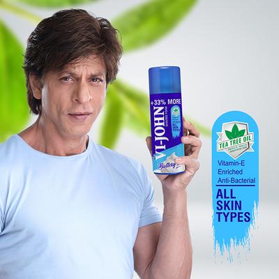 VI-JOHN Shaving Foam All Skin Type with Vitmin E and Anti-Bacterial 400ml , Shaving Foam for Men 2's - Shaving Foams