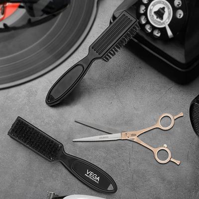 Vega Professional Fade Brush for Man, Dusting Brush and Cleaning Brush for Barbar (VPPBB-01) 1's - Hair Brushes