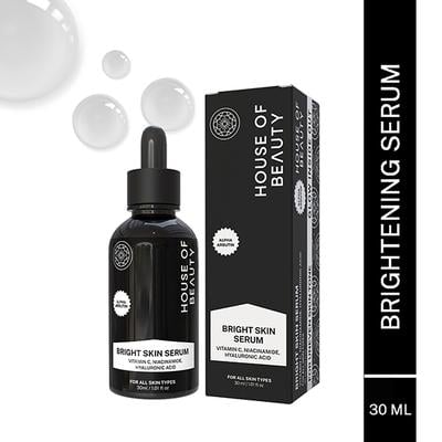 House of Beauty Bright Skin Serum For Everyday Use with Hyaluronic, Niacin, Arbutin &Vit- C 30ml - Face Serum