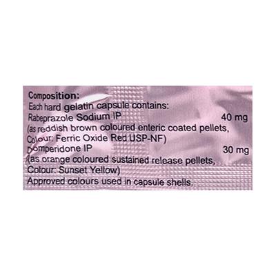 REBOZEN 40 DSR Capsule 10's - Ulcer/Reflux/Flatulence-Aaa