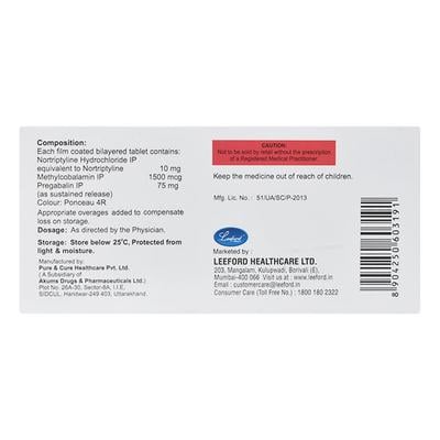 Pregabanyl Ntm Tablet 10'S - Neuropathic Pain-Dru